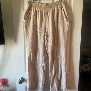 Briggs New York Beige Wide Leg Pants